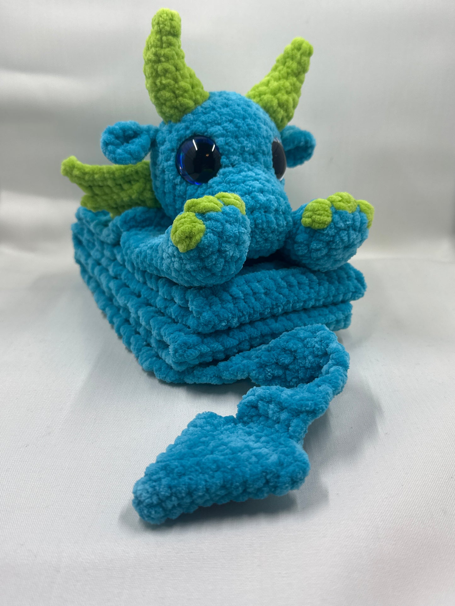 Dragon Scarf Blue
